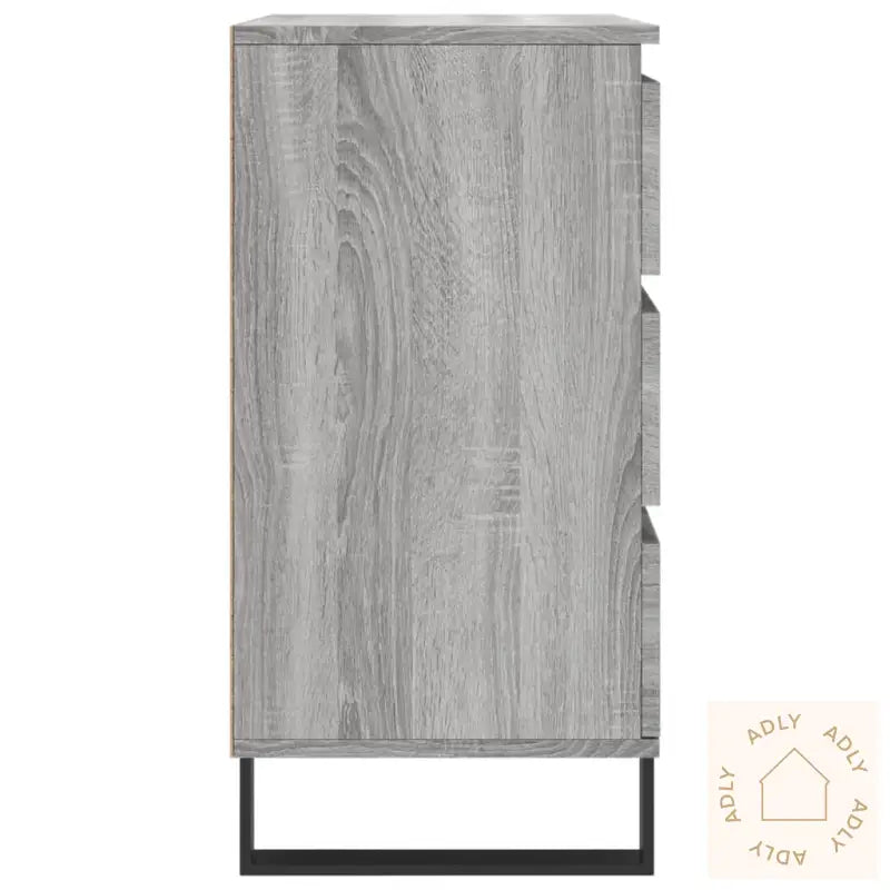 Skjenk Grå Sonoma 60X35X70 Cm Konstruert Tre