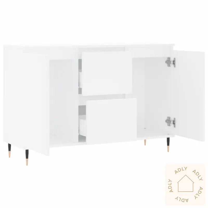Skjenk Hvit 104X35X70 Cm Konstruert Tre