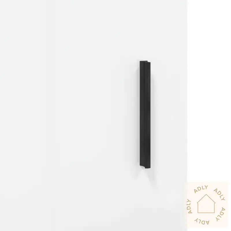 Skjenk Høyglans Hvit 34,5X34X90 Cm Konstruert Tre