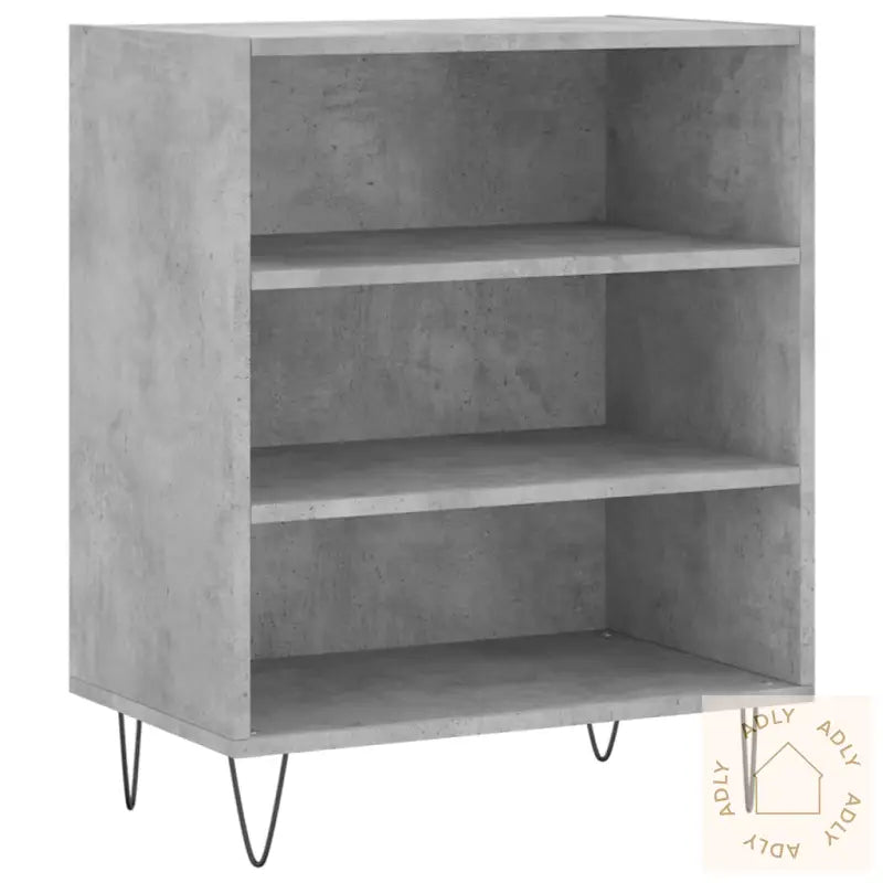 Skjenk Betonggrå 57X35X70 Cm Konstruert Tre