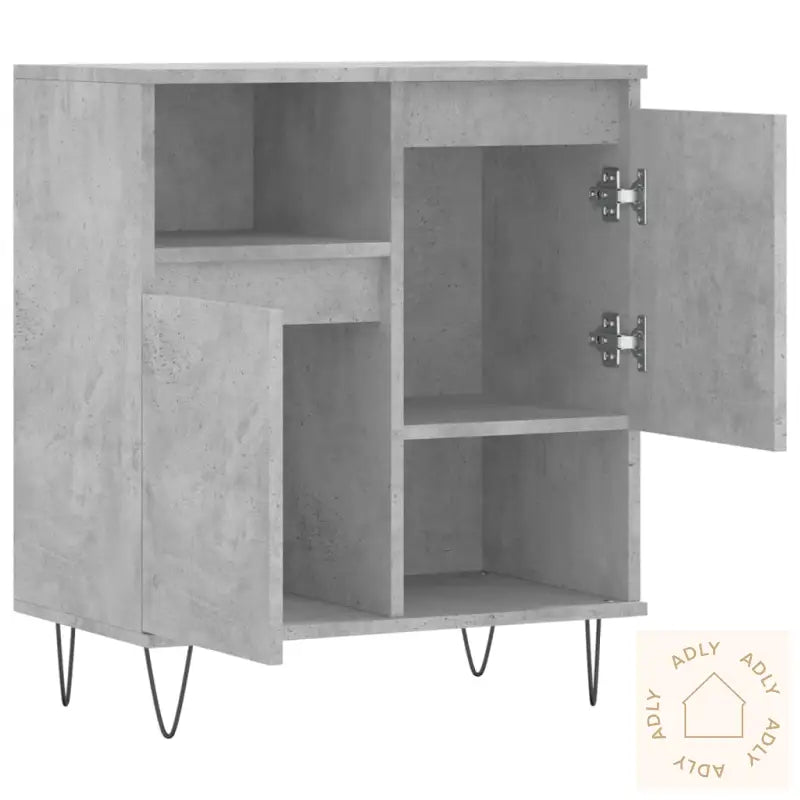 Skjenk Betonggrå 60X35X70 Cm Konstruert Tre