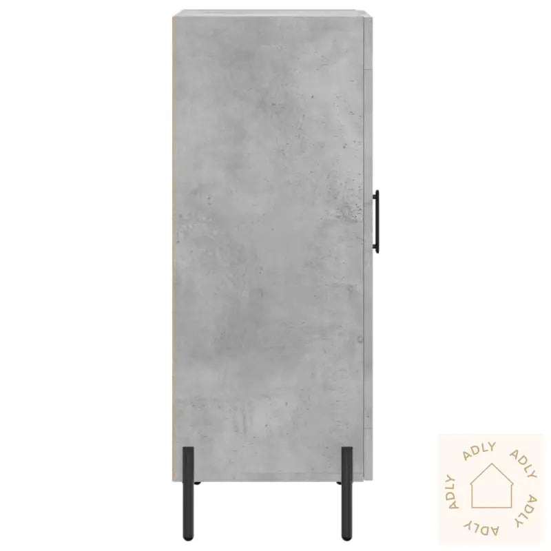 Skjenk Betonggrå 34,5X34X90 Cm Konstruert Tre