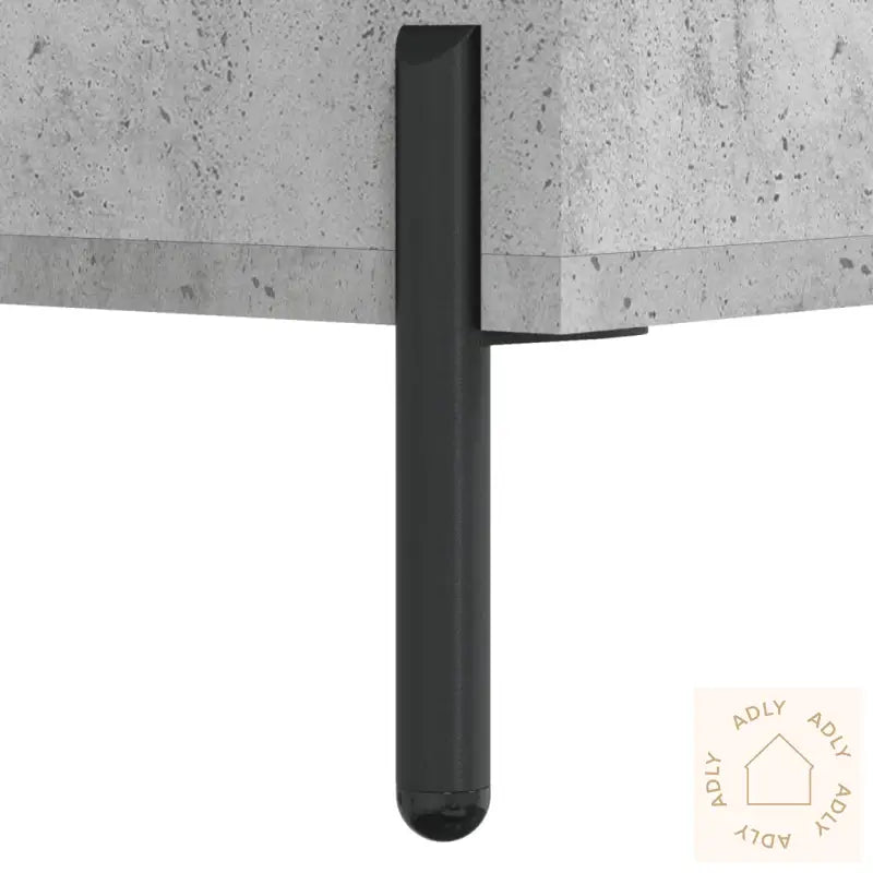 Skjenk Betonggrå 34,5X34X90 Cm Konstruert Tre