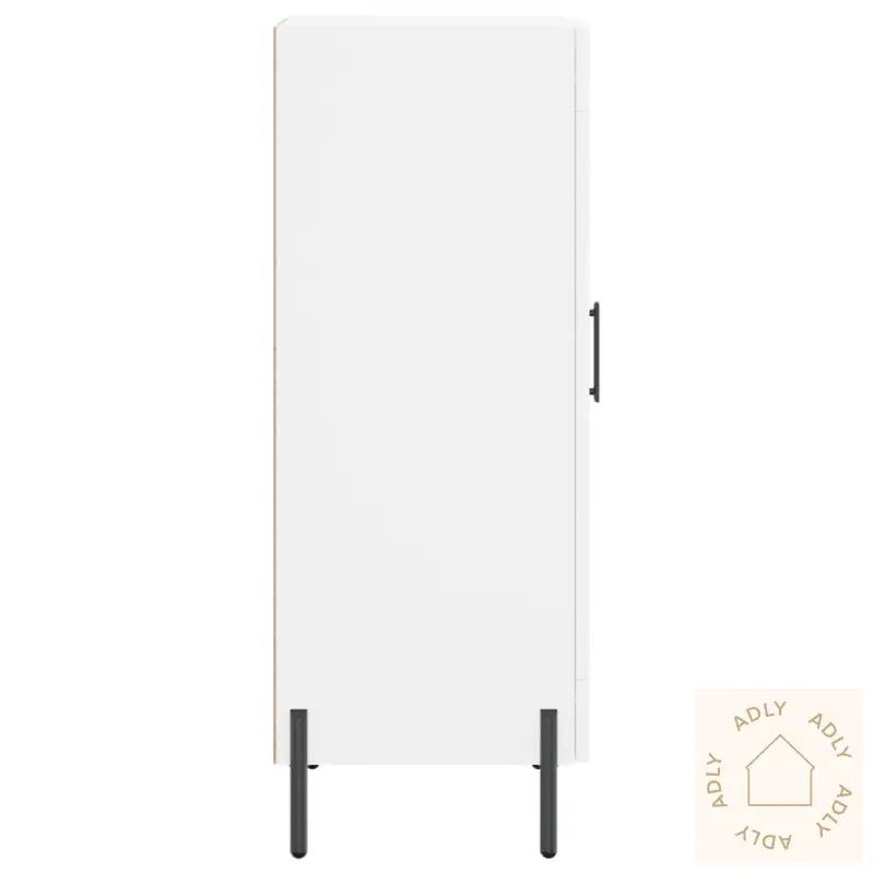 Skjenk Hvit 34,5X34X90 Cm Konstruert Tre