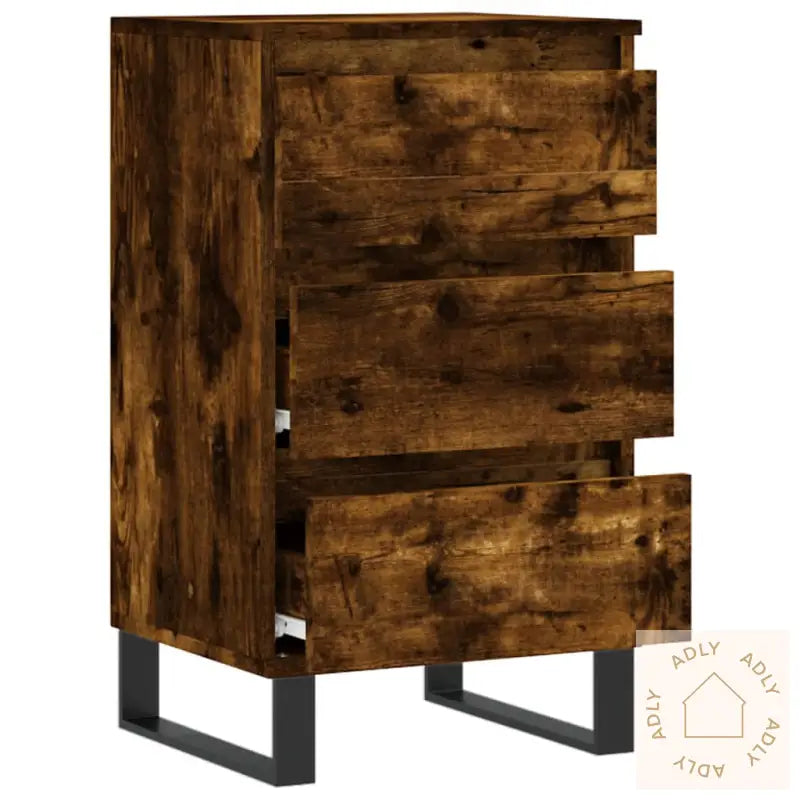 Skjenk Røkt Eik 40X35X70 Cm Konstruert Tre