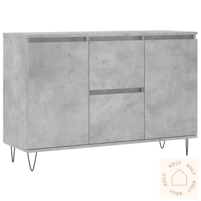 Skjenk Betonggrå 104X35X70 Cm Konstruert Tre