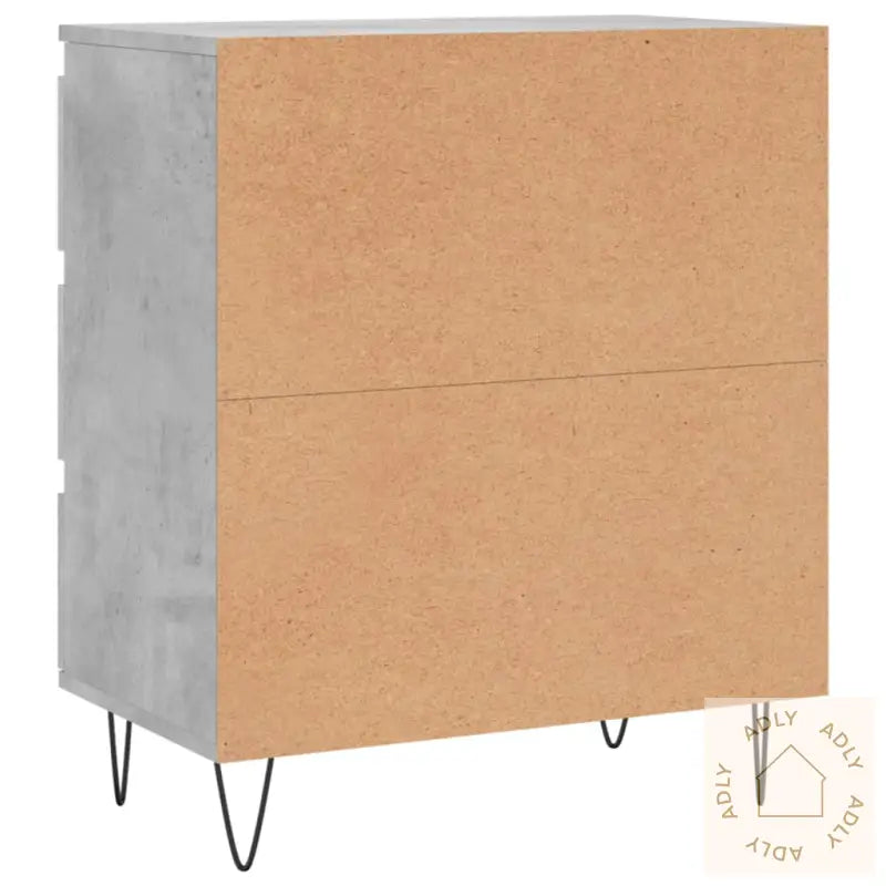 Skjenk Betonggrå 60X35X70 Cm Konstruert Tre