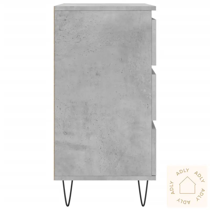 Skjenk Betonggrå 60X35X70 Cm Konstruert Tre