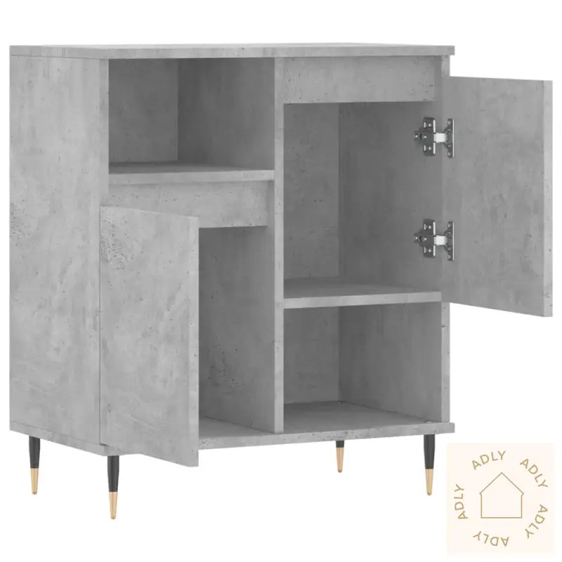 Skjenk Betonggrå 60X35X70 Cm Konstruert Tre