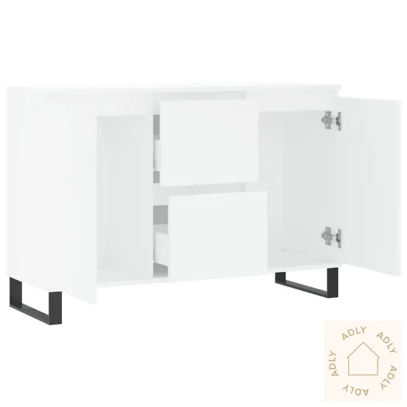 Skjenk Hvit 104X35X70 Cm Konstruert Tre