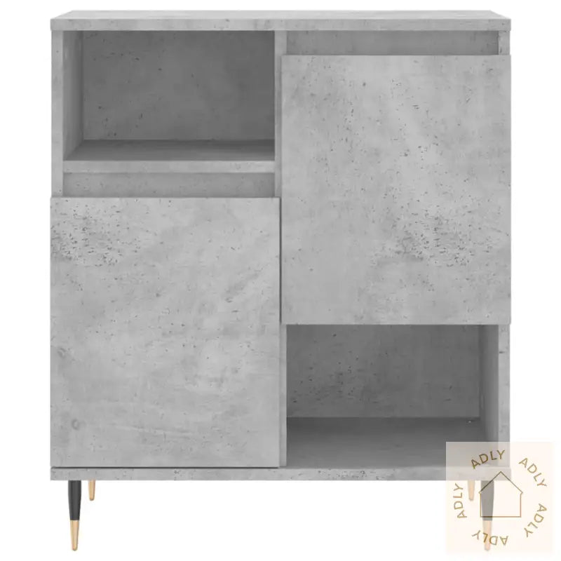Skjenk Betonggrå 60X35X70 Cm Konstruert Tre