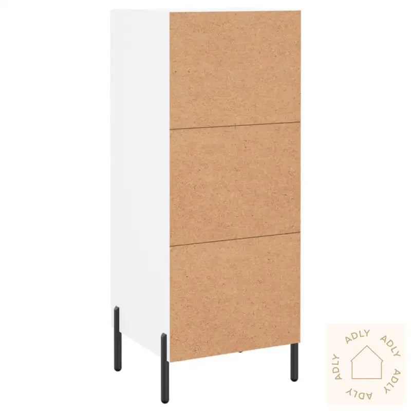 Skjenk Hvit 34,5X34X90 Cm Konstruert Tre