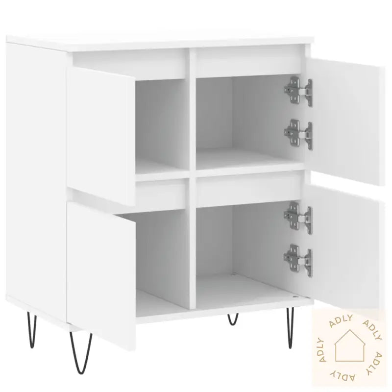 Skjenk Hvit 60X35X70 Cm Konstruert Tre