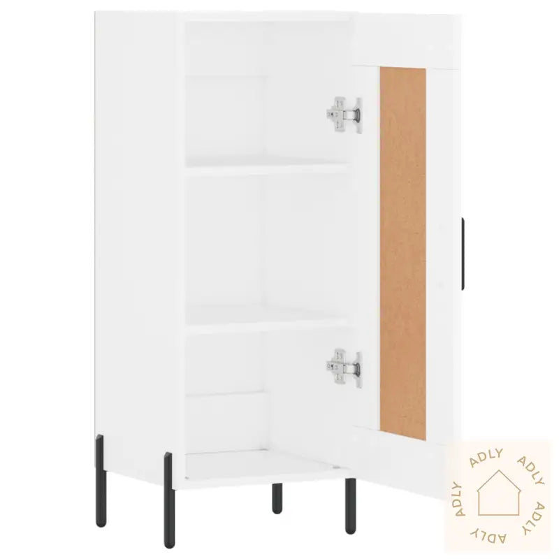 Skjenk Hvit 34,5X34X90 Cm Konstruert Tre