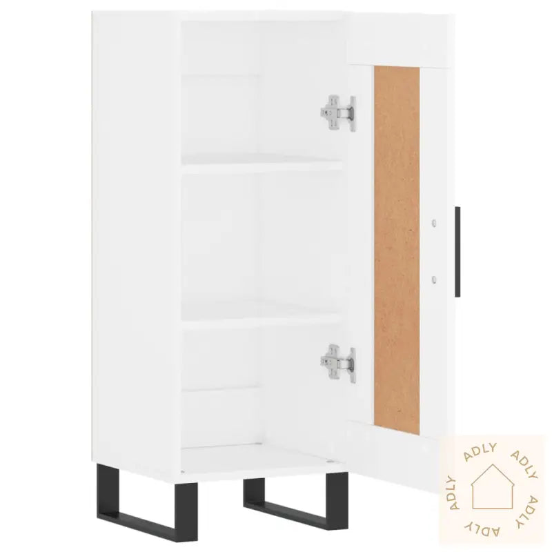 Skjenk Hvit 34,5X34X90 Cm Konstruert Tre