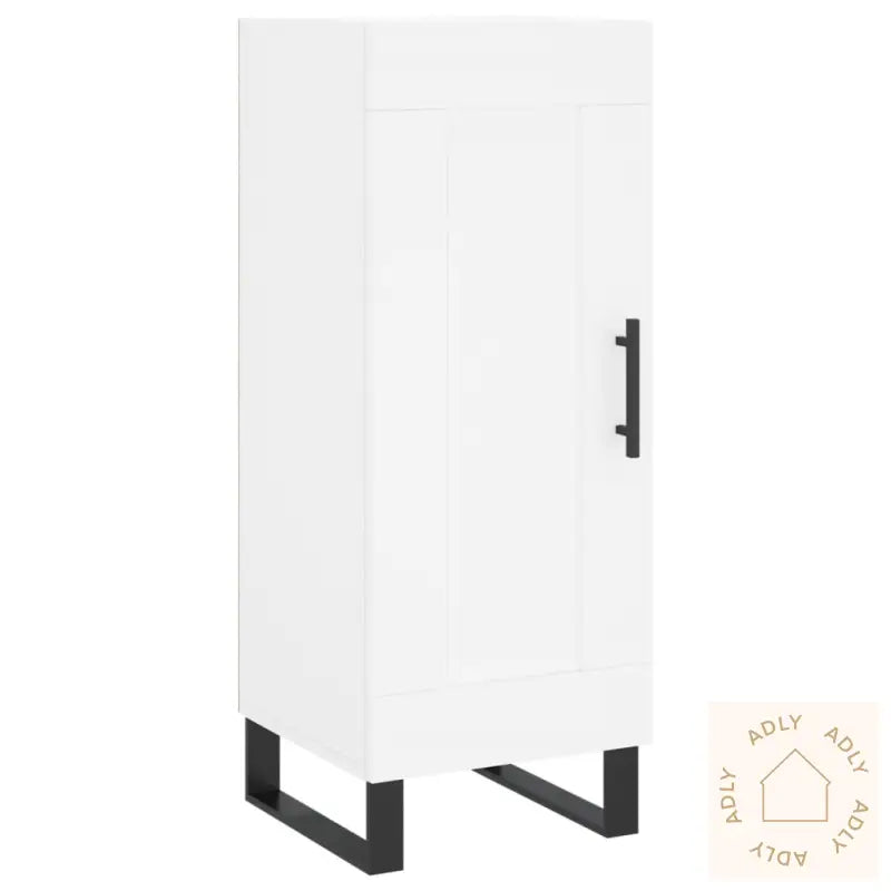 Skjenk Hvit 34,5X34X90 Cm Konstruert Tre