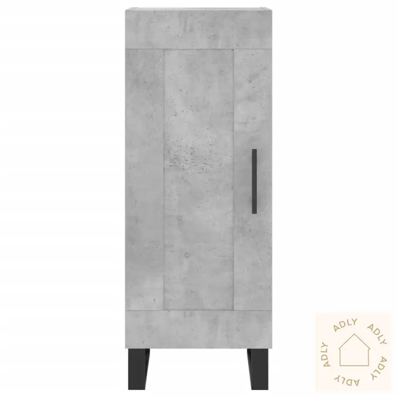 Skjenk Betonggrå 34,5X34X90 Cm Konstruert Tre