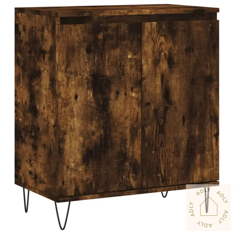 Skjenk Røkt Eik 60X35X70 Cm Konstruert Tre