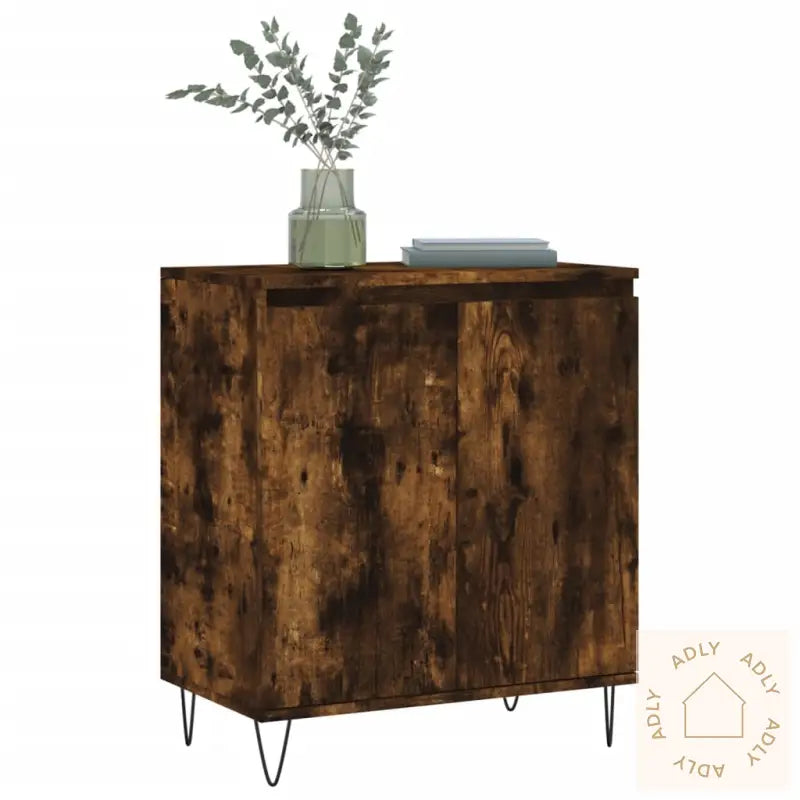 Skjenk Røkt Eik 60X35X70 Cm Konstruert Tre