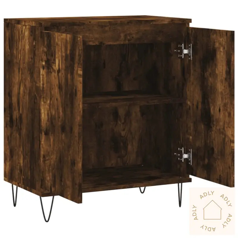 Skjenk Røkt Eik 60X35X70 Cm Konstruert Tre