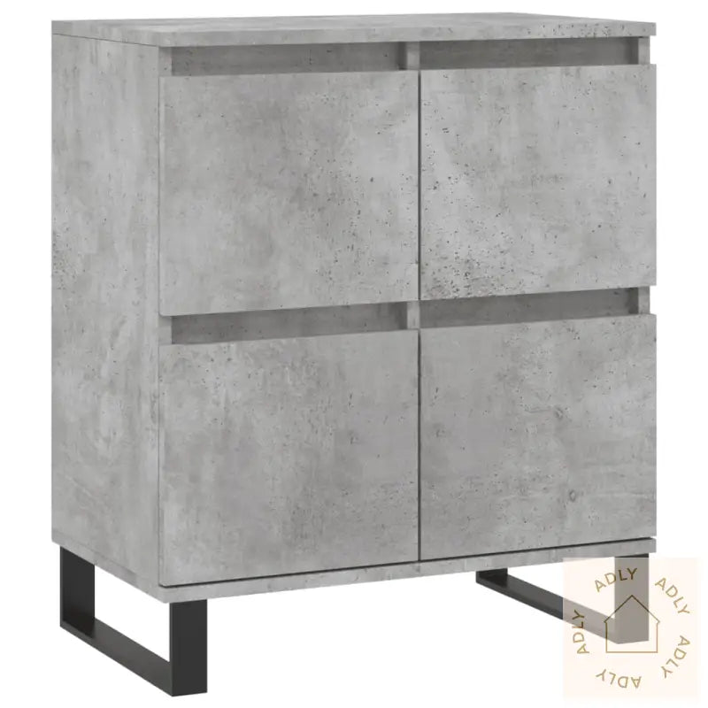 Skjenk Betonggrå 60X35X70 Cm Konstruert Tre