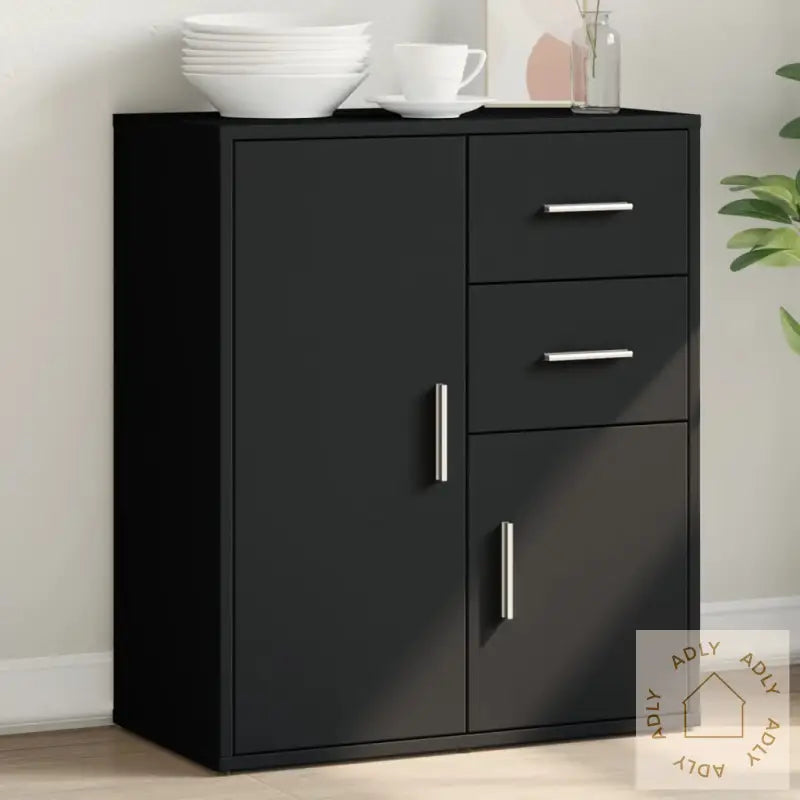 Skjenk Svart 60X31X70 Cm Konstruert Tre