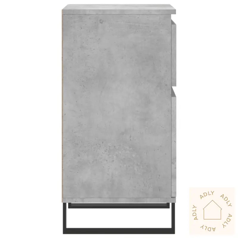 Skjenker 2 Stk Betonggrå 40X35X70 Cm Konstruert Tre