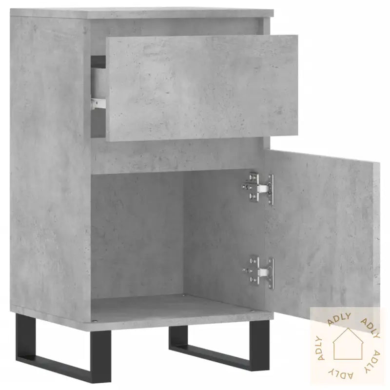 Skjenker 2 Stk Betonggrå 40X35X70 Cm Konstruert Tre