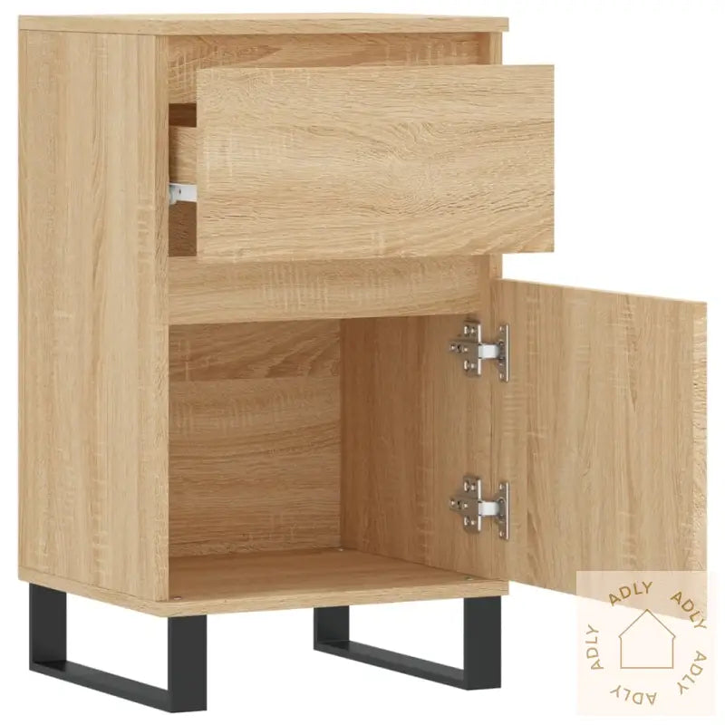 Skjenker 2 Stk Sonoma Eik 40X35X70 Cm Konstruert Tre