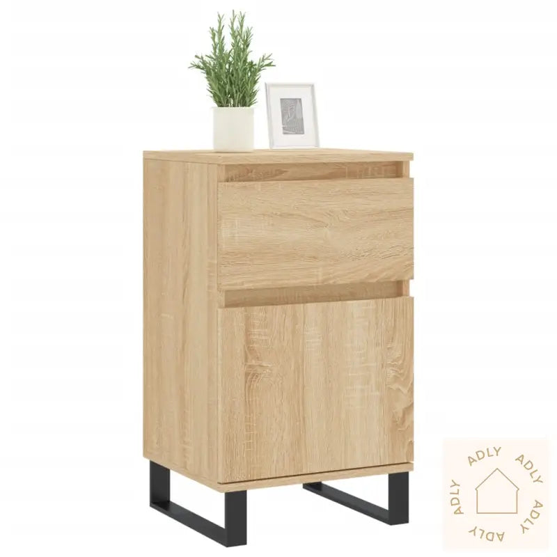 Skjenker 2 Stk Sonoma Eik 40X35X70 Cm Konstruert Tre