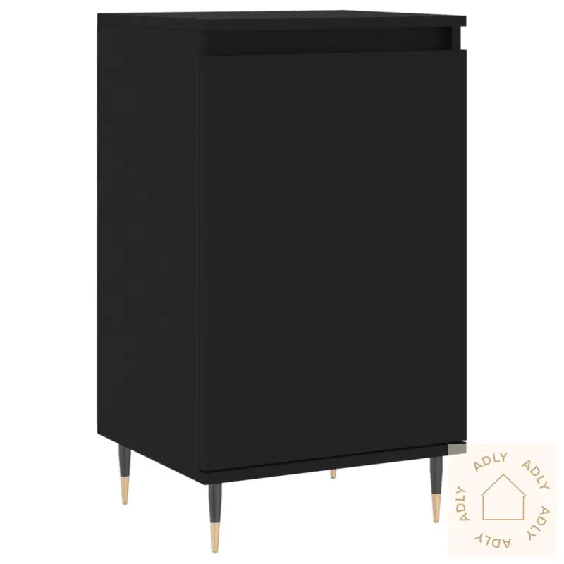 Skjenk 2 Stk Svart 40X35X70 Cm Konstruert Tre