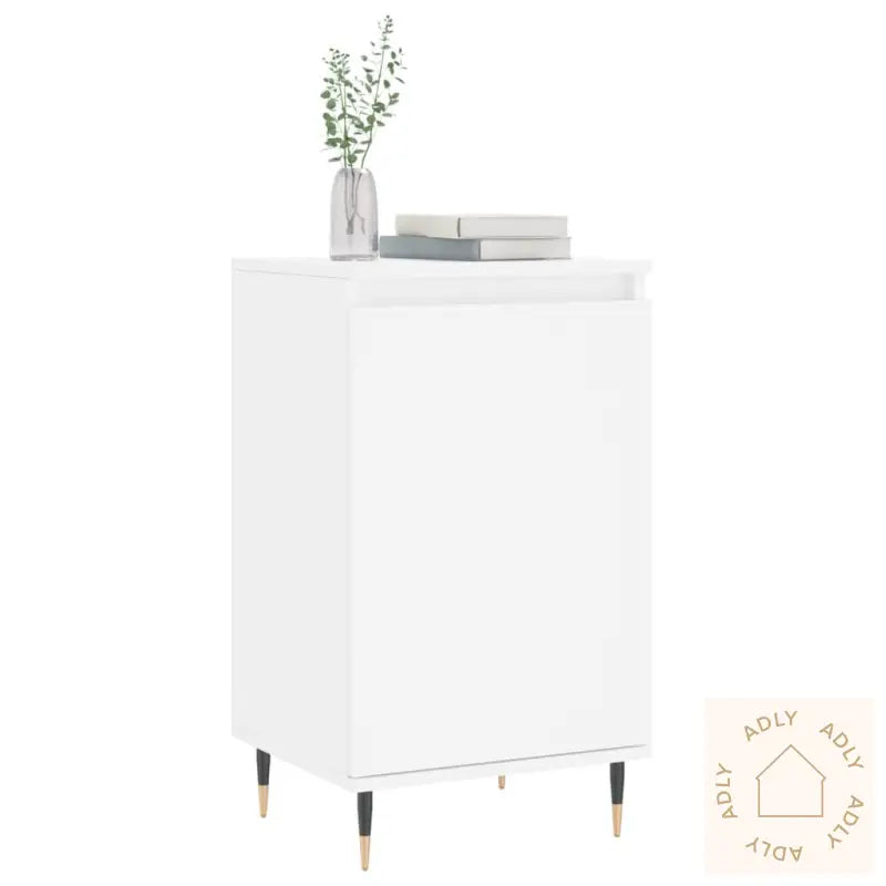 Skjenker 2 Stk Hvit 40X35X70 Cm Konstruert Tre