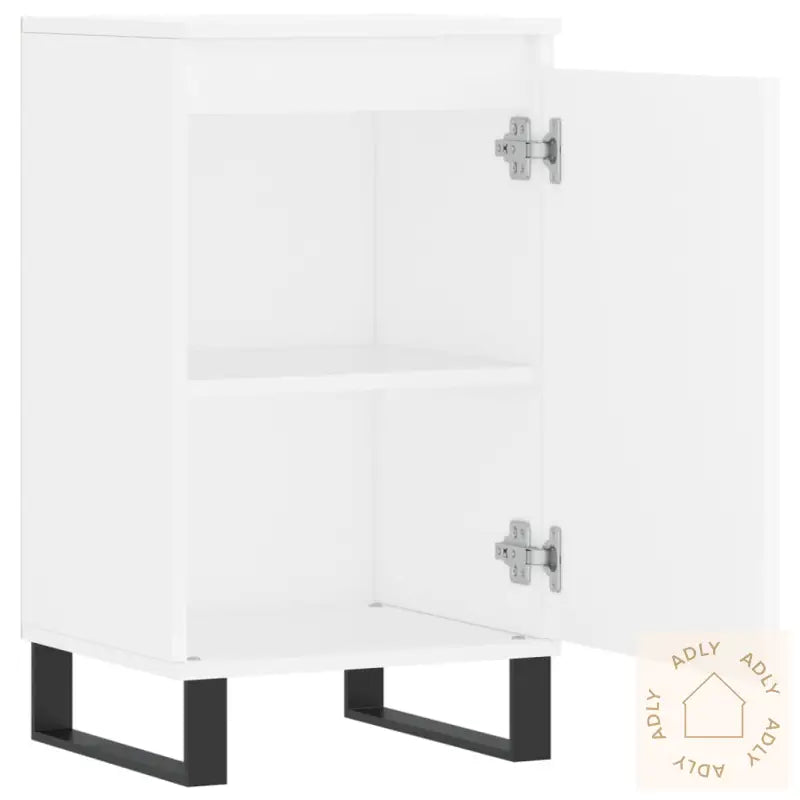 Skjenker 2 Stk Hvit 40X35X70 Cm Konstruert Tre
