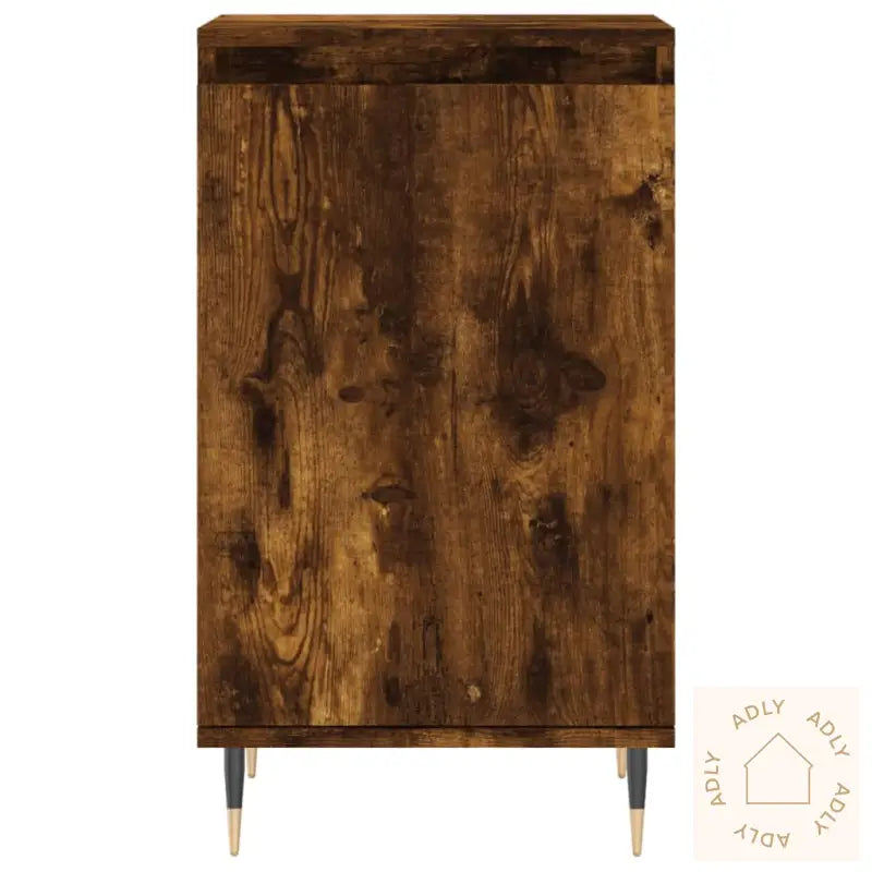 Skjenker 2 Stk Røkt Eik 40X35X70 Cm Konstruert Tre