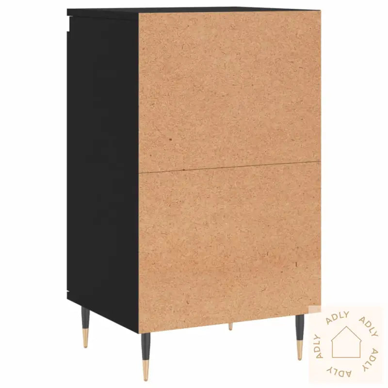 Skjenk 2 Stk Svart 40X35X70 Cm Konstruert Tre