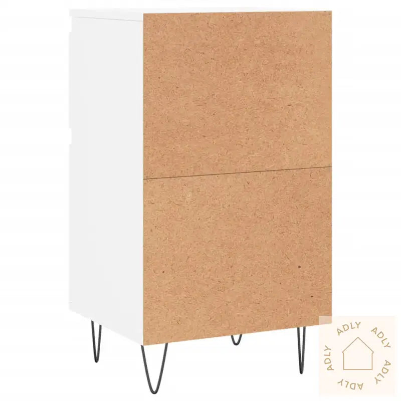Skjenker 2 Stk Hvit 40X35X70 Cm Konstruert Tre