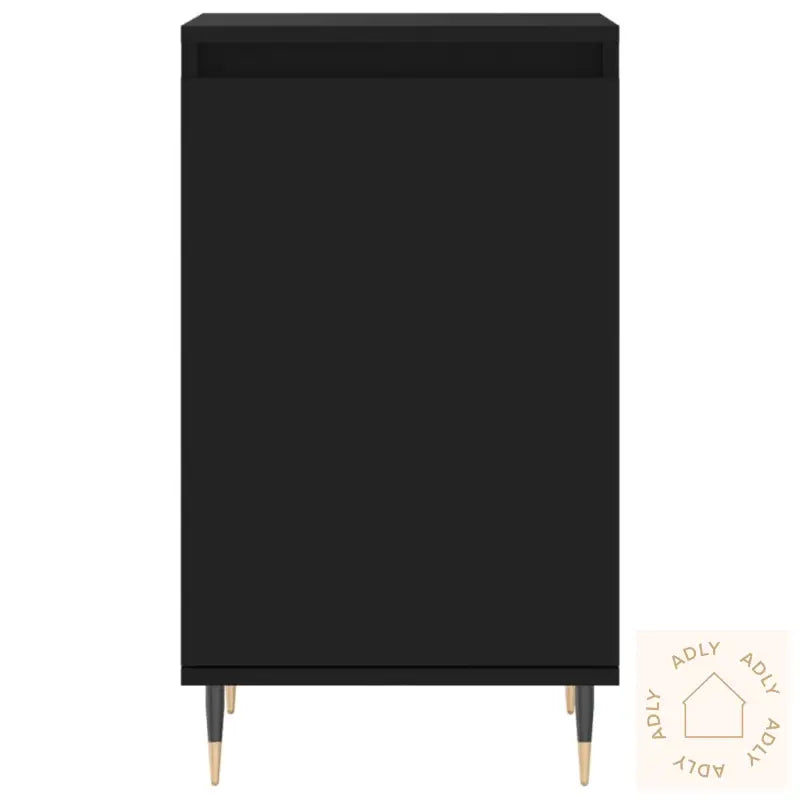 Skjenk 2 Stk Svart 40X35X70 Cm Konstruert Tre