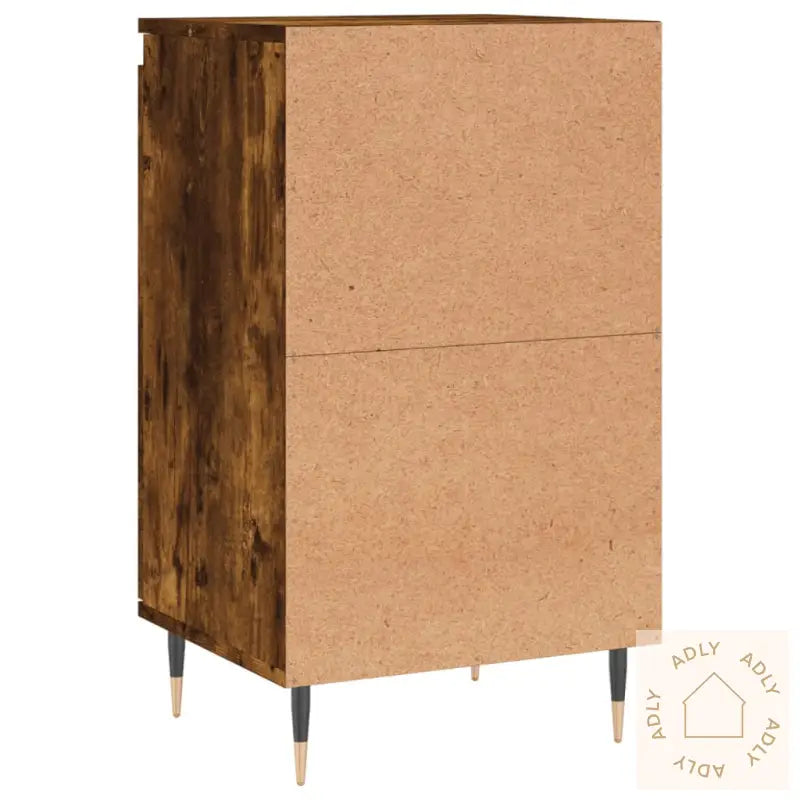 Skjenker 2 Stk Røkt Eik 40X35X70 Cm Konstruert Tre