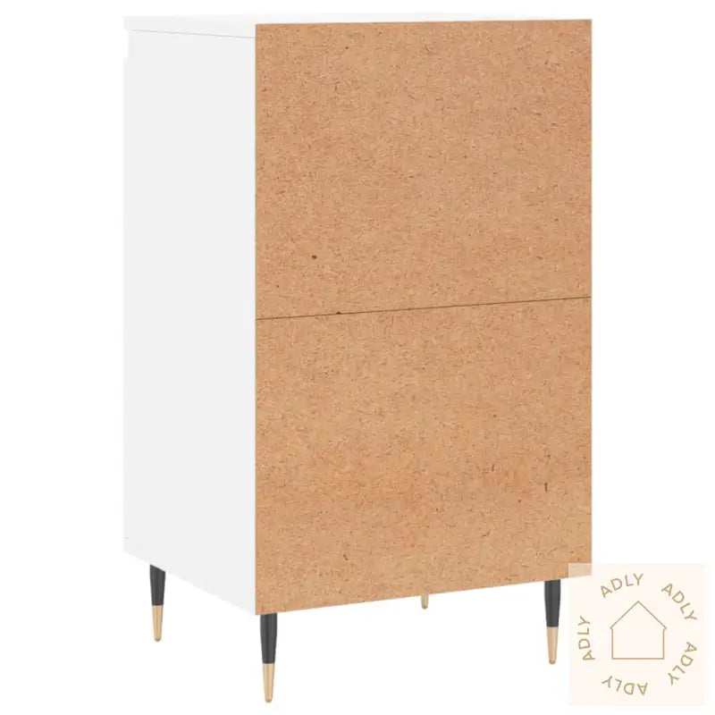 Skjenker 2 Stk Hvit 40X35X70 Cm Konstruert Tre