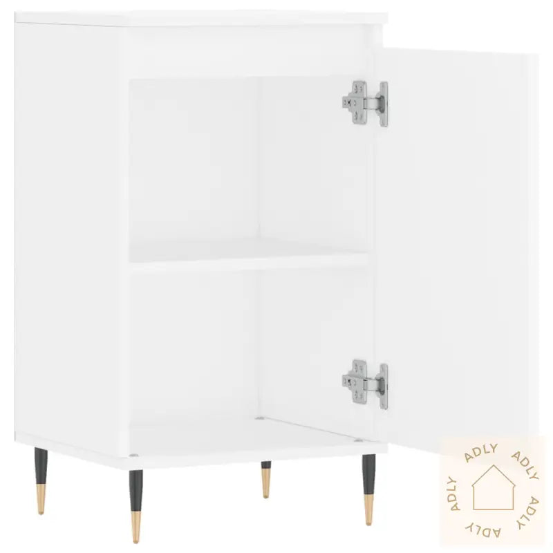 Skjenker 2 Stk Hvit 40X35X70 Cm Konstruert Tre