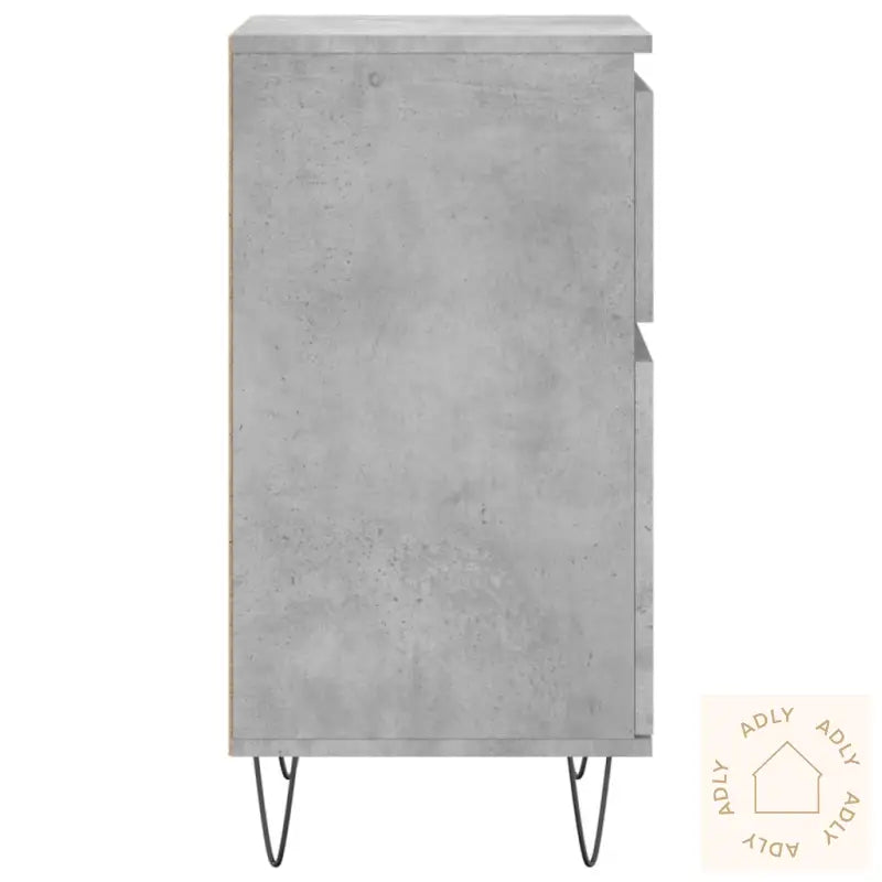 Skjenker 2 Stk Betonggrå 40X35X70 Cm Konstruert Tre