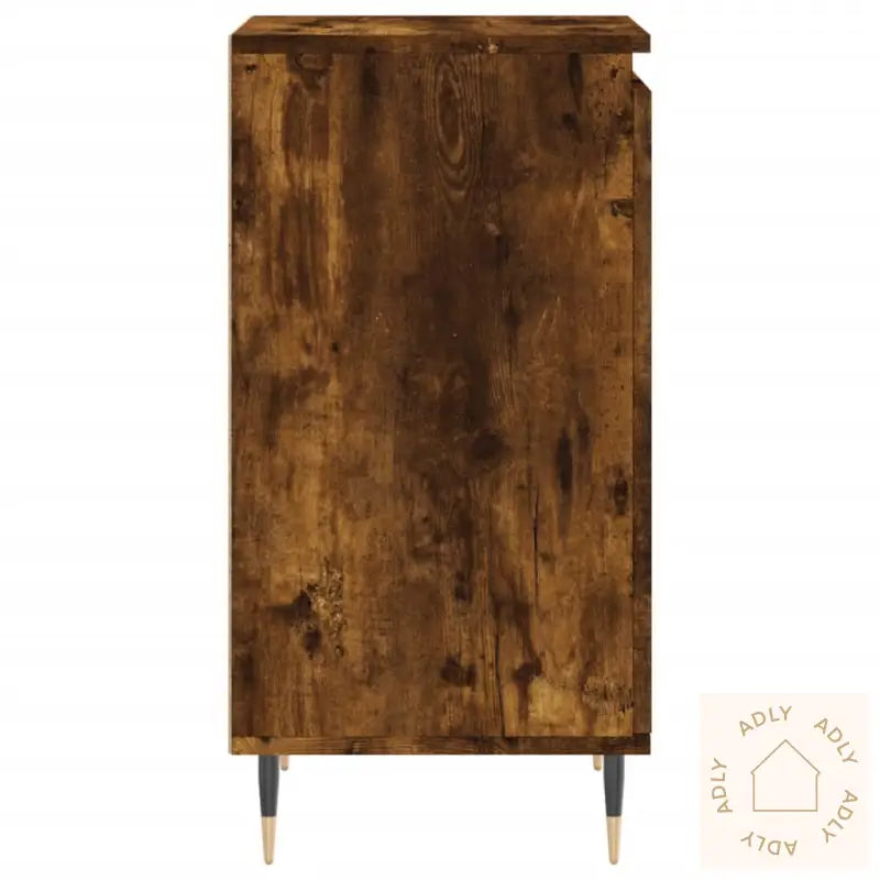 Skjenker 2 Stk Røkt Eik 40X35X70 Cm Konstruert Tre