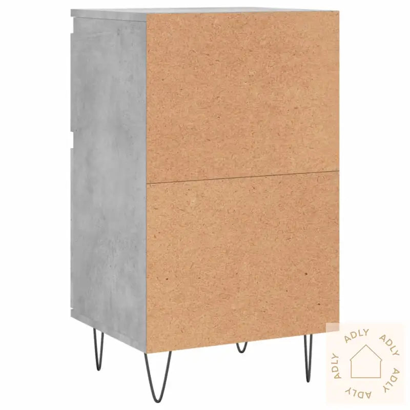 Skjenker 2 Stk Betonggrå 40X35X70 Cm Konstruert Tre