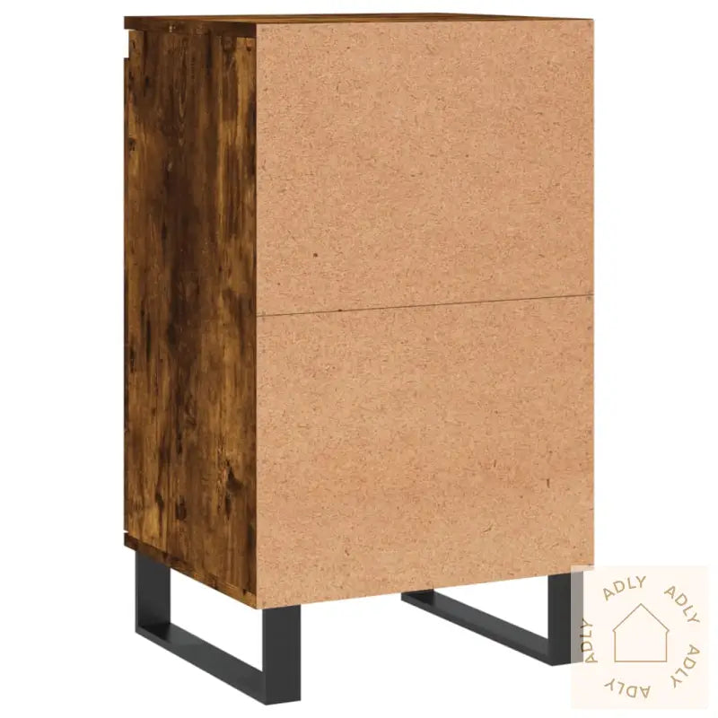 Skjenker 2 Stk Røkt Eik 40X35X70 Cm Konstruert Tre