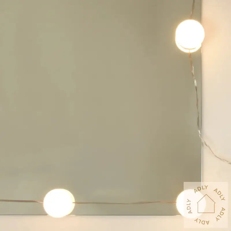 Speilskap Med Led Svart 76X15X55 Cm