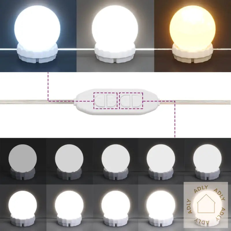 Speilskap Med Led Svart 76X15X55 Cm