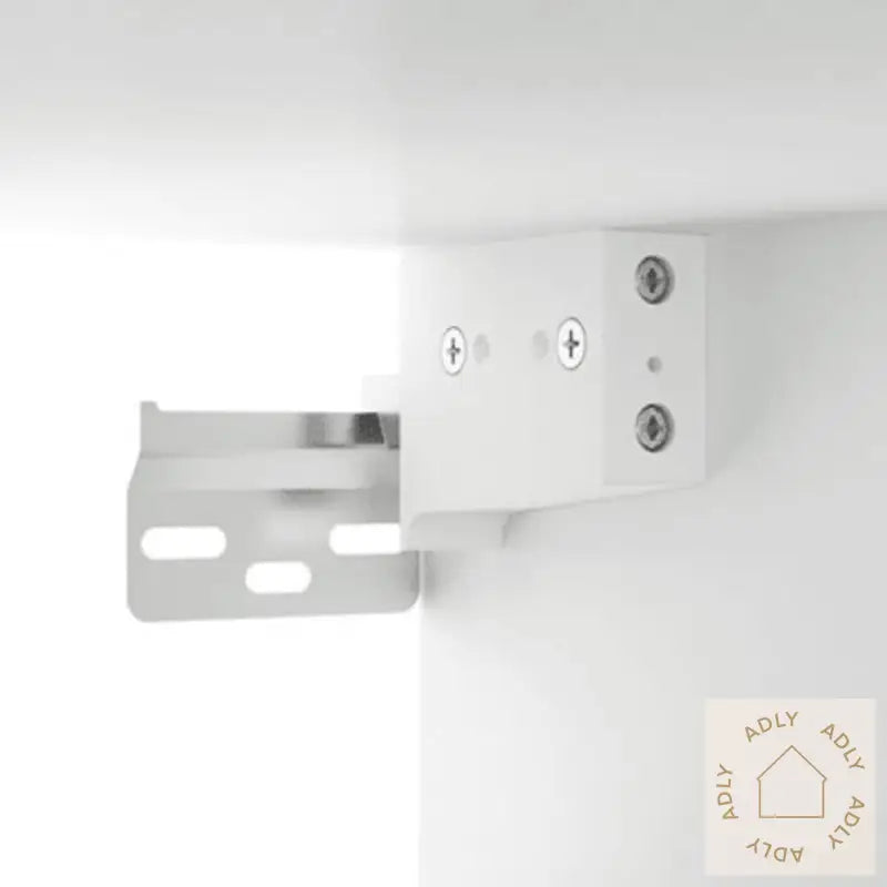 Speilskap Med Led Høyglans Hvit 76X15X55 Cm