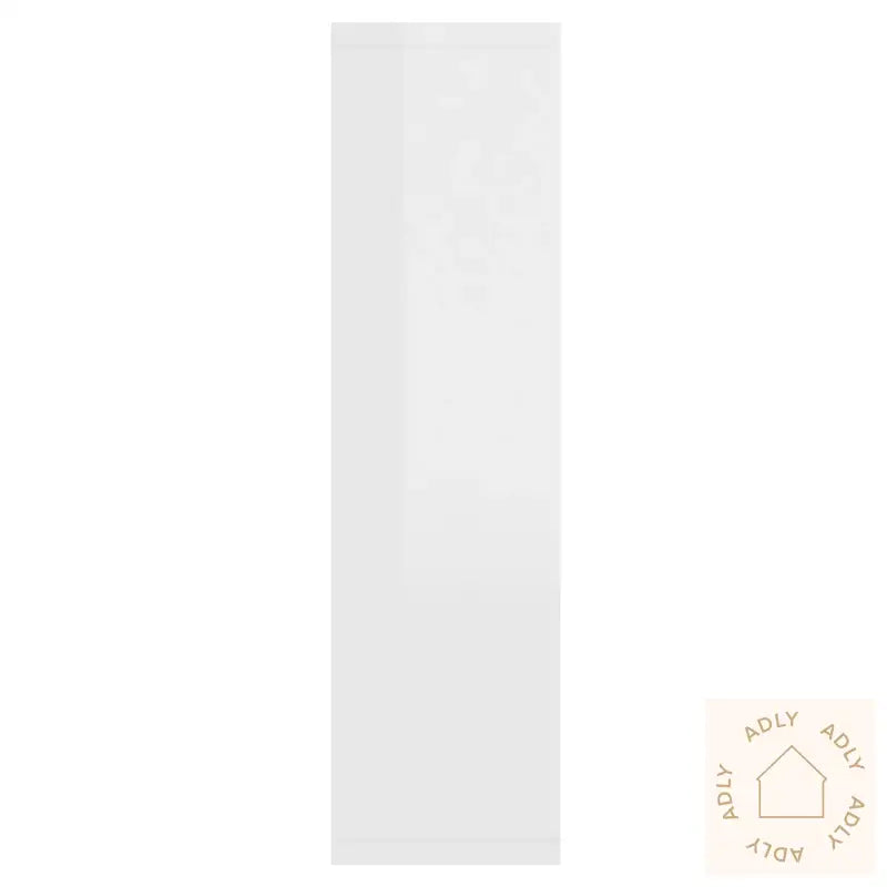 Speilskap Med Led Høyglans Hvit 76X15X55 Cm