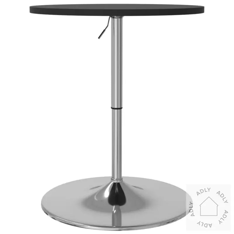 Barbord Svart 60X60X90 Cm Konstruert Tre Og Forkrommet Stål