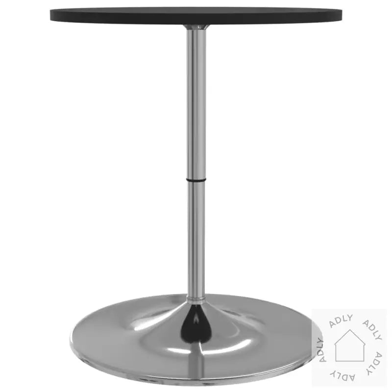 Barbord Svart 60X60X90 Cm Konstruert Tre Og Forkrommet Stål